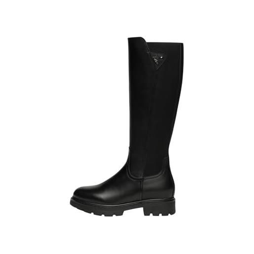 Nero Giardini i514765d stivali donna in pelle e tessuto - nero 40 eu