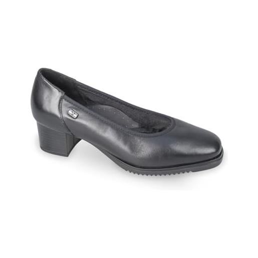 Valleverde decoltè donna 36378 in pelle nero modello casual. Una calzatura comoda adatta per tutte le occasioni. Autunno inverno. Eu 39