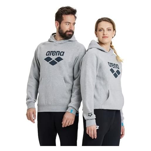 ARENA logo felpa con cappuccio, grigio erica medio, m uomo