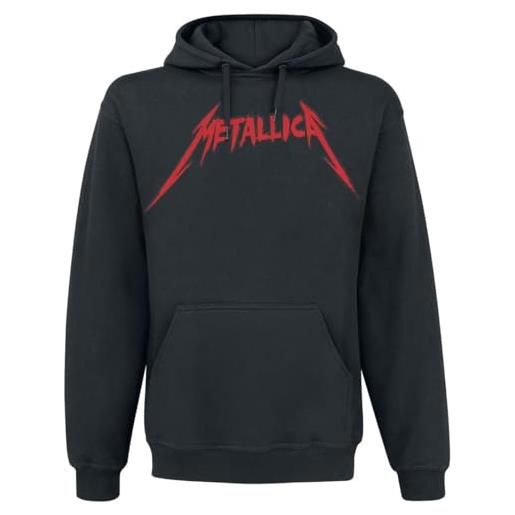 Metallica skull screaming red 72 seasons uomo felpa con cappuccio nero s