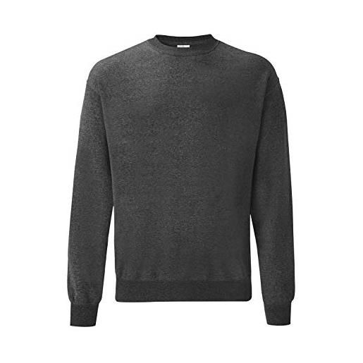Fruit of the Loom set in sweat, felpa manica lunga uomo, blu (navy), xx-large