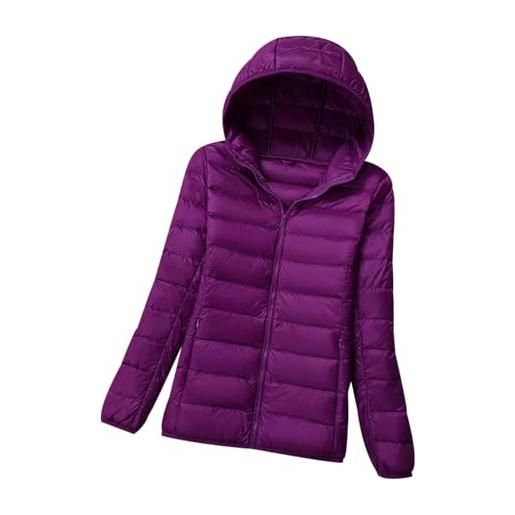 HAXNOHEY piumino leggero donna giacche piumini leggeri donna invernale giacca piumino trapuntata puffer jacket donna imbottita giubbotto piumino donna taglie forti giubbino cappotto piumino donna leggero blu m