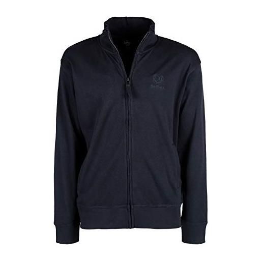 BE BOARD felpa uomo cotone felpato zip lunga taglie forti articolo 9030big colore grafite (8xl)