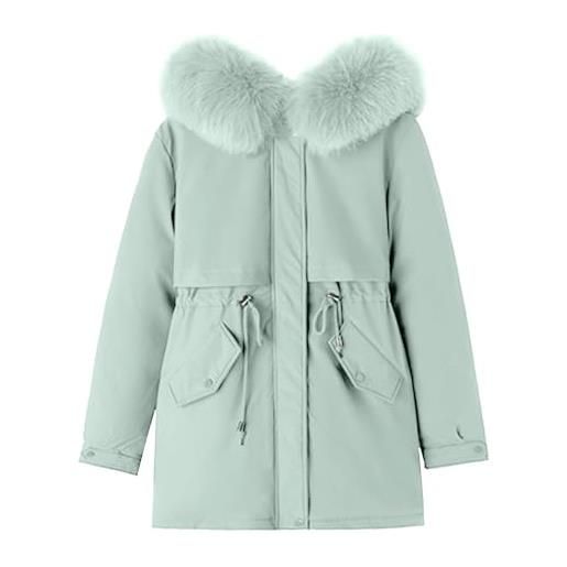 MJGkhiy piumino donna lungo con cappuccio invernale leggero giacca imbottita elegante antivento piumini con zip curvy caldo cappotto trapuntato comodo cappotti lunghi casual giubbotto lunghe