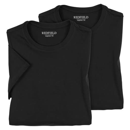Redfield pacco da due t-shirt nera taglie xxl, 2xl-10xl: 5xl