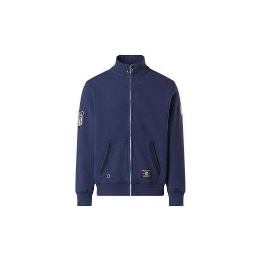 NORTH SAILS felpa uomo archive in cotone organico con zip