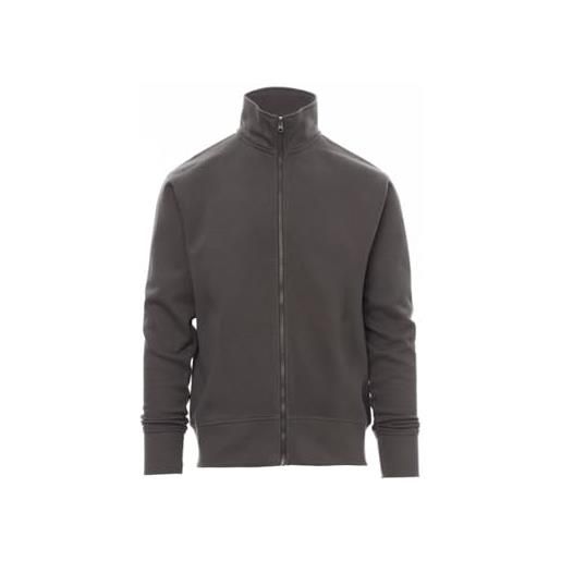 Ergos Workwear payper - houston felpa da uomo a zip intera in cotone con collo alto colore: blu royal, taglia: 4xl