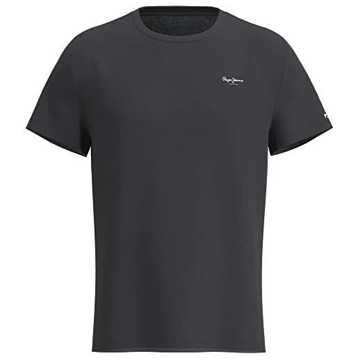 Pepe Jeans jack, t-shirt uomo, nero (washed black), xs