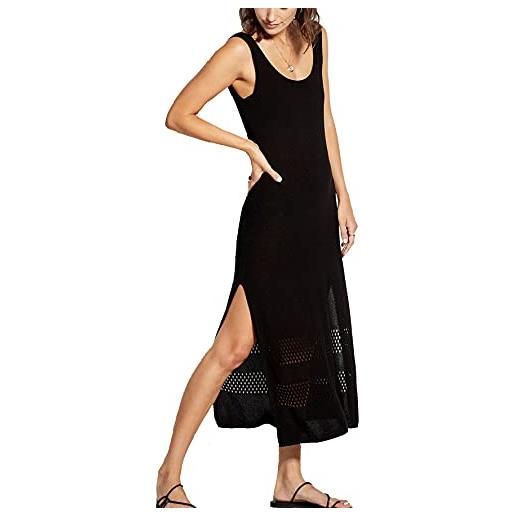 LikeJump vestito donna crochet cardigan copricostume maxi abito bohemien costume da bagno kimono