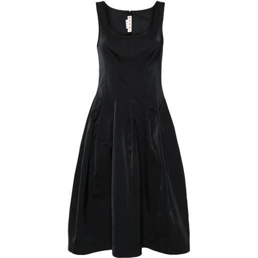 Marni abito midi svasato - nero