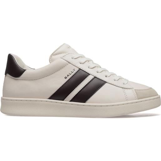 Bally sneakers tyger in pelle - bianco
