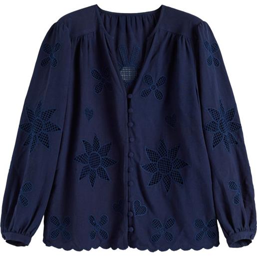 Chinti & Parker camicia con scollo a v - blu