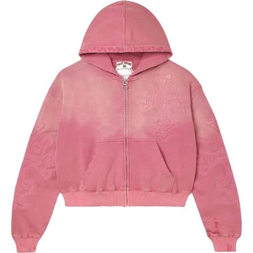 Vale felpa carver con zip - rosa