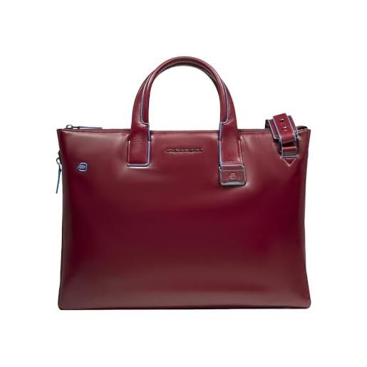 Piquadro square cartella, 42 cm, mogano