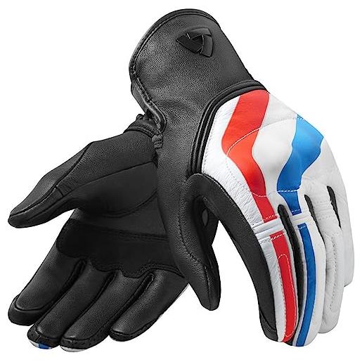 REV'IT! revit redhill rosso/blu guanti moto, nero/rosso/blu, 2xl