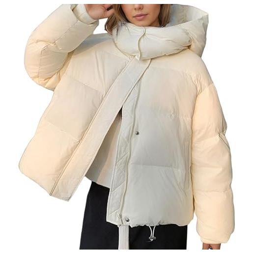 LKRSEEF piumino leggero donna giubbotto donna invernale giacca invernale giacca impermeabile 100 grammi curvy piumino con cappuccio elegante winter jacket women corto nero giubbotti cappotto corto giubbino