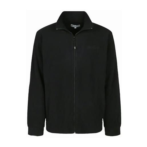Saggio renato balestra felpa rb54 in morbido pile set 1 o 2 pezzi con zip lunga polsino nelle maniche e tasche uomo verde xl