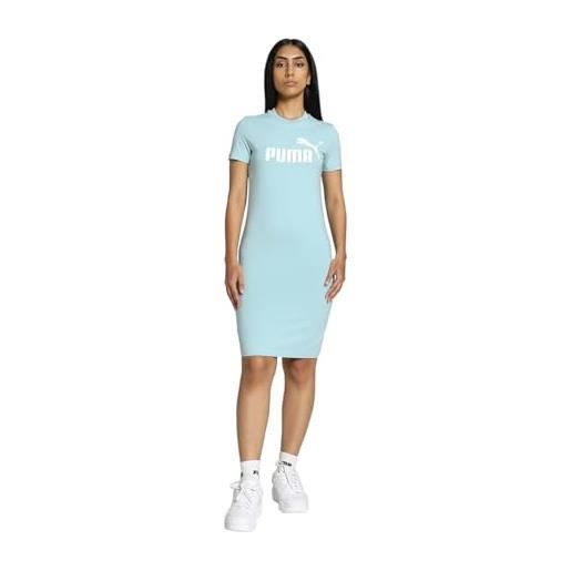 Puma ess - vestito da donna slim (confezione da 1), surf turchese, xs