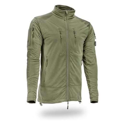 OPENLAND TACTICAL N.ER.G openland giacca sierra termica uomo - traspirante, antivento, leggera - con tasche zip e rinforzi - outdoor, softair, caccia, militare (it, testo, l, regular, regular, od green)