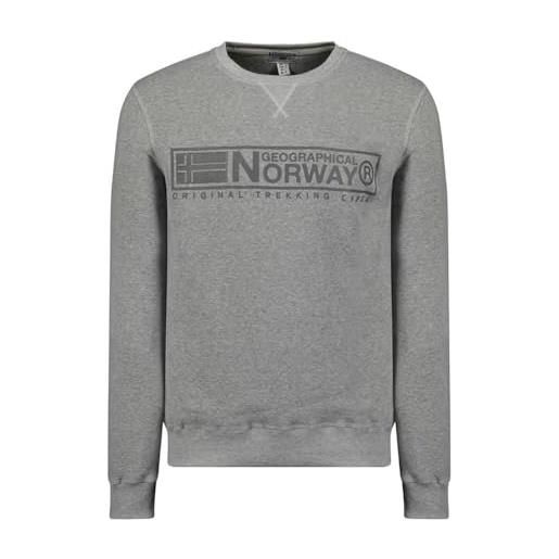 Geographical Norway felpa grigio uomo gantoines, grigio, l