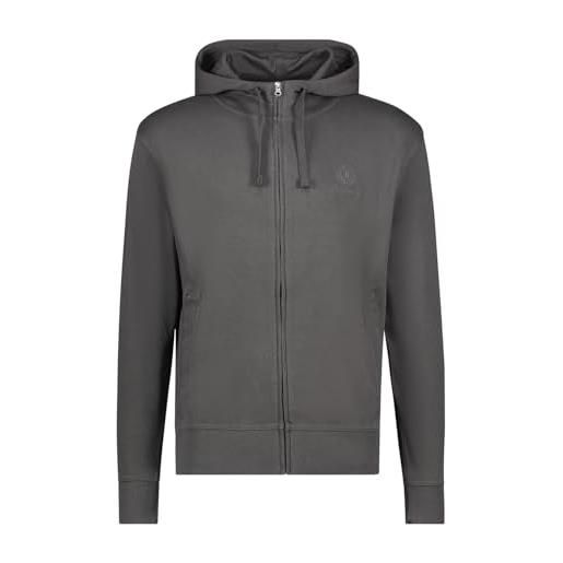 Siry Work felpa leggera con cappuccio, uomo, donna, ragazzo, be board art. 9115 100% cotone con tasche e zip intera (grigio antracite-xl)
