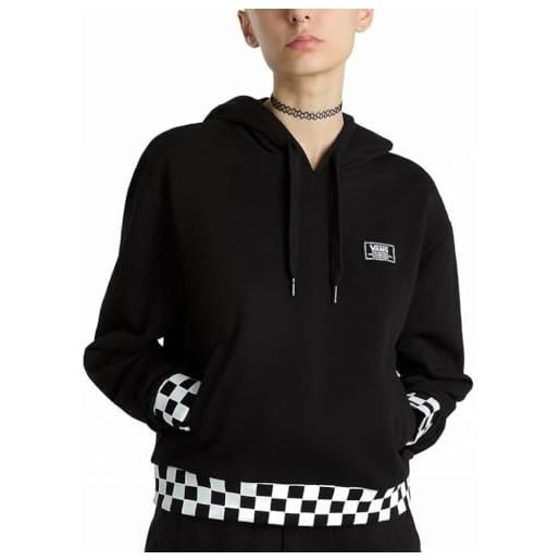 Vans boom boom check crop i black, nero , m