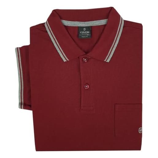 Coveri polo uomo maniche corte regular con taschino e bottoni m l xl xxl xxxl (l, nero)