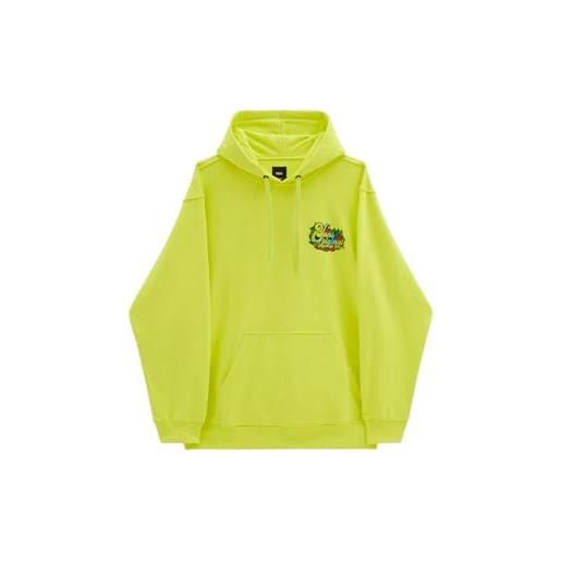 Vans - felpa hope for waves in cotone, giallo fluo (xl)