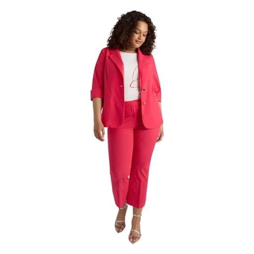 FIORELLA RUBINO: pantaloni con piccole borchie curvy size rosso stagione primavera estate 2025. 