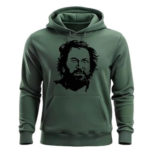 Generico felpa uomo wanted spencer sport tempo libero maglietta bud maglietta (it, testo, xl, regular, regular, bianco)