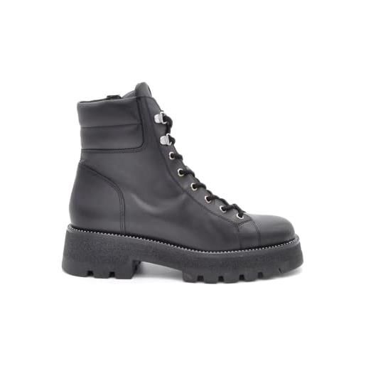 Nero Giardini i205944d anfibi donna in pelle - nero 39 eu
