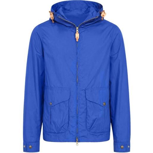 Ceccarelli giacca con cappuccio e zip - blu