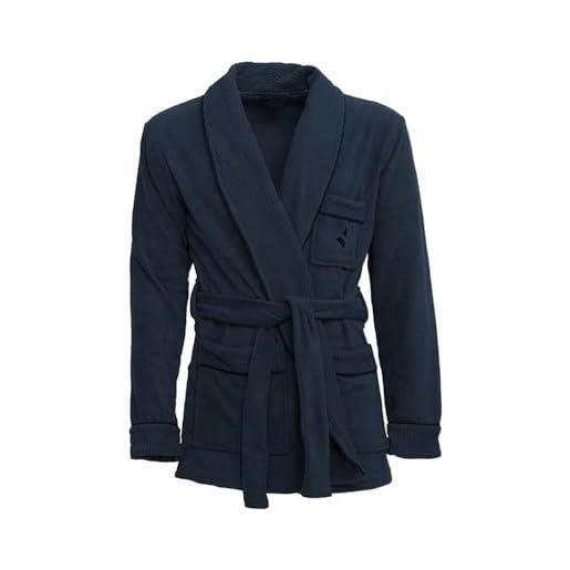 Moda Egidio giacca longewear pile uomo navigare scollo sciallato (it, numero, 50, regular, regular, jeans)