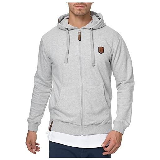 Indicode uomini braidwood hoodie | felpa con cappuccio black l