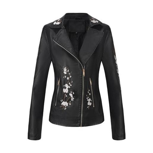 Luadnysin giubbotto pelle donna giacca pelle donna chiodo uomo in biker blazer ecopelle primaverile di giacche primaverili moto mezza stagione similpelle giubotto 6xl abbigliamento oversize giacchetto curvy
