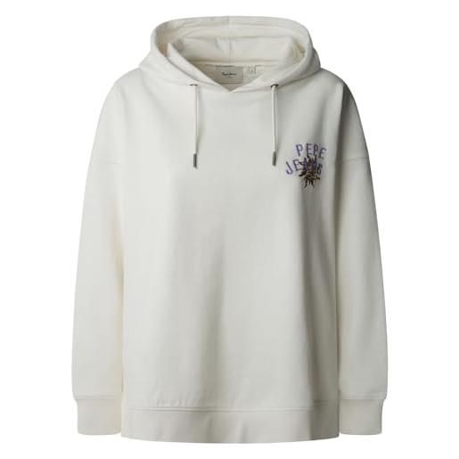 Pepe Jeans angy maglia di tuta, bianco (mousse bianco), s donna