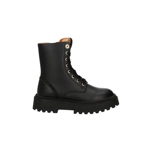 Alviero Martini 1A Classe alviero martini anfibio donna 1?Classe black/geo beige 2318 0289 anfibi scarpe stivali con tacco 4 cm (nero, sistema taglie calzature eu, adulto, donna, numero, media, 37)