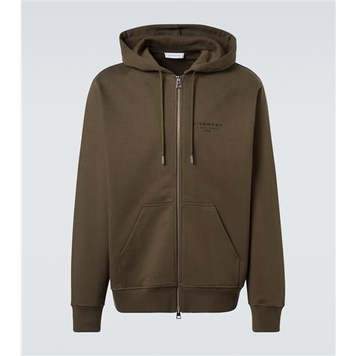 Givenchy felpa Givenchy stamp in pile con cappuccio