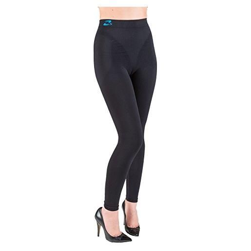 CzSalus leggings (pantaloncino lungo) snellente, anti-cellulite con caffeina+vitamina e nero tg. Xs