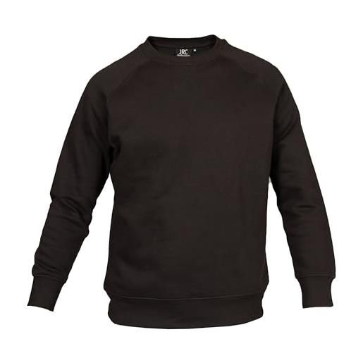 Generico james ross collections-felpa da uomo new cuba man in cotone poliestere con maniche raglan e girocollo, black-m