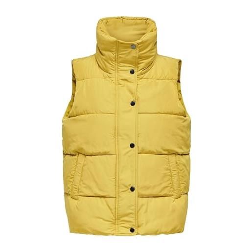 ONLY onlnewcool-waistcoat cc otw gilet tampone, senape oro, xs donna