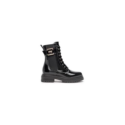 Nero Giardini i205890d anfibi donna in vernice - nero 37 eu
