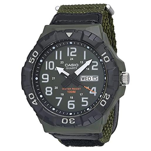 Casio orologio casual mrw-210hb-3bvcf, verde, misura unica, sportivo