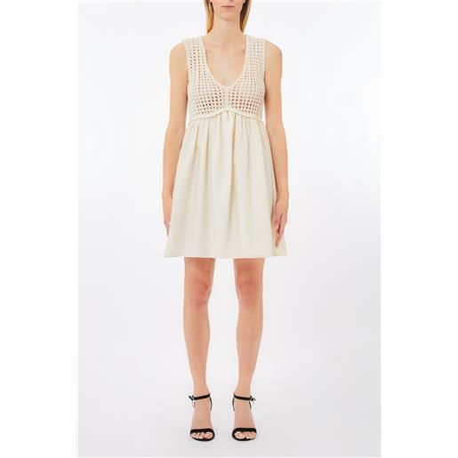 Liu jo abito in cotone, beige