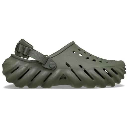 Crocs zoccolo echo unisex, osso nero, 10 uk men/ 12 uk women