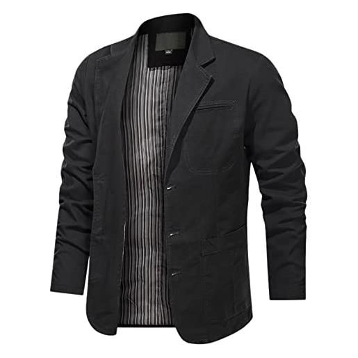 Darringls, giacca da uomo in tessuto stretch, per matrimonio, taglie grandi, business, blazer, trench, sottile, leggera, 4xl, in lino, giacca da completo, giacca estiva, moderna, sportiva, vestibilità
