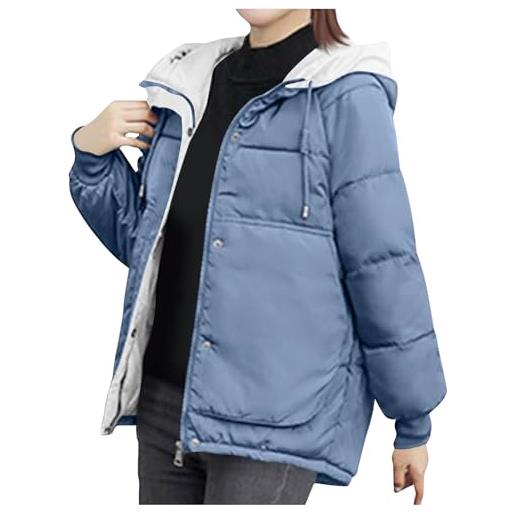 HAOLEI piumino donna 100 grammi invernale mezza stagione giacca invernale caldo trapuntato giubbotto imbottito leggero giubbino elegante antivento piumino taglie forti trapuntata caldo giubbotto