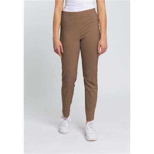 Carla Ferroni pantalone donna elastico in vita tessuto bengalina leggero carla ferroni 16020x1