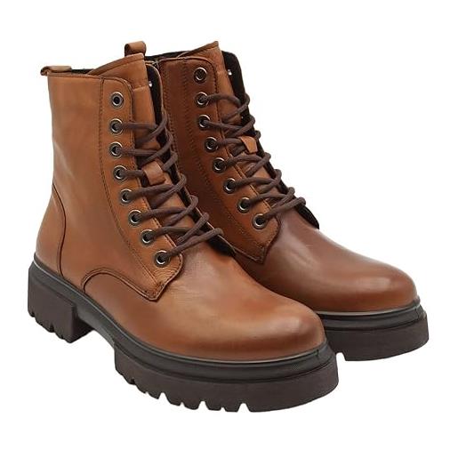 GRÜNLAND il benessere è naturale po2086 grunland zado scarpa donna anfibio lacci vera pelle cuoio comodo leggero cuoio 38