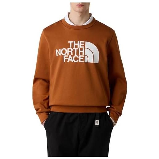 The north face easy crew felpa da uomo burnt umber xl